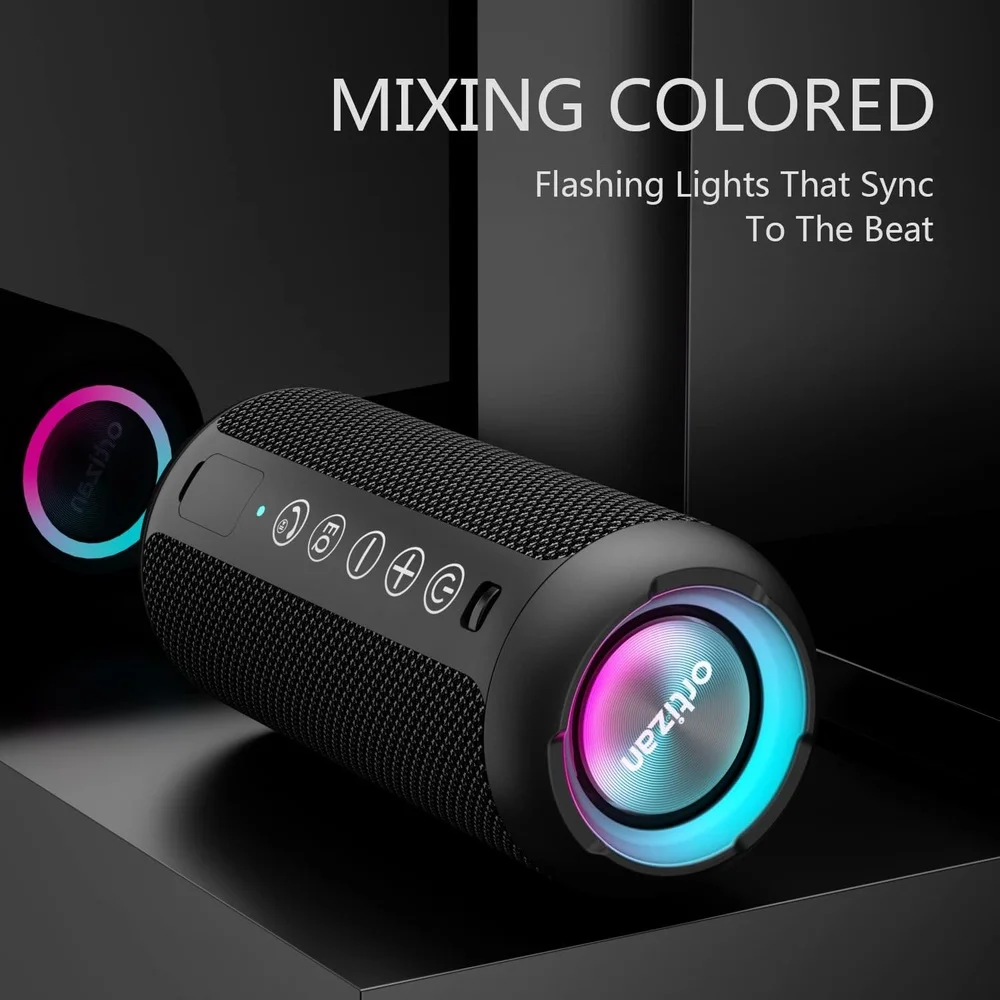Imagem 2 de 5 do produto Caixa De Som Ortizan X10 Bluetooth 24w Portátil Ipx7 LED