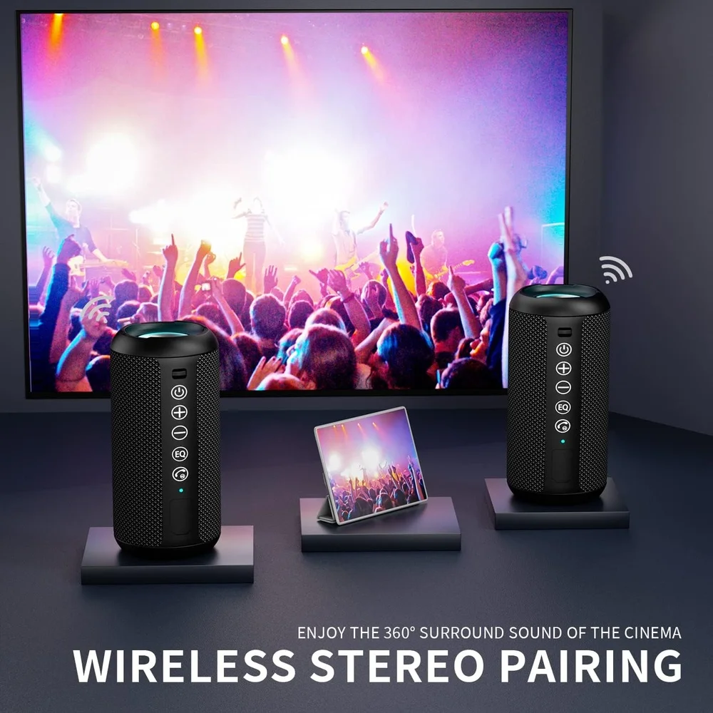 Imagem 3 de 5 do produto Caixa De Som Ortizan X10 Bluetooth 24w Portátil Ipx7 LED