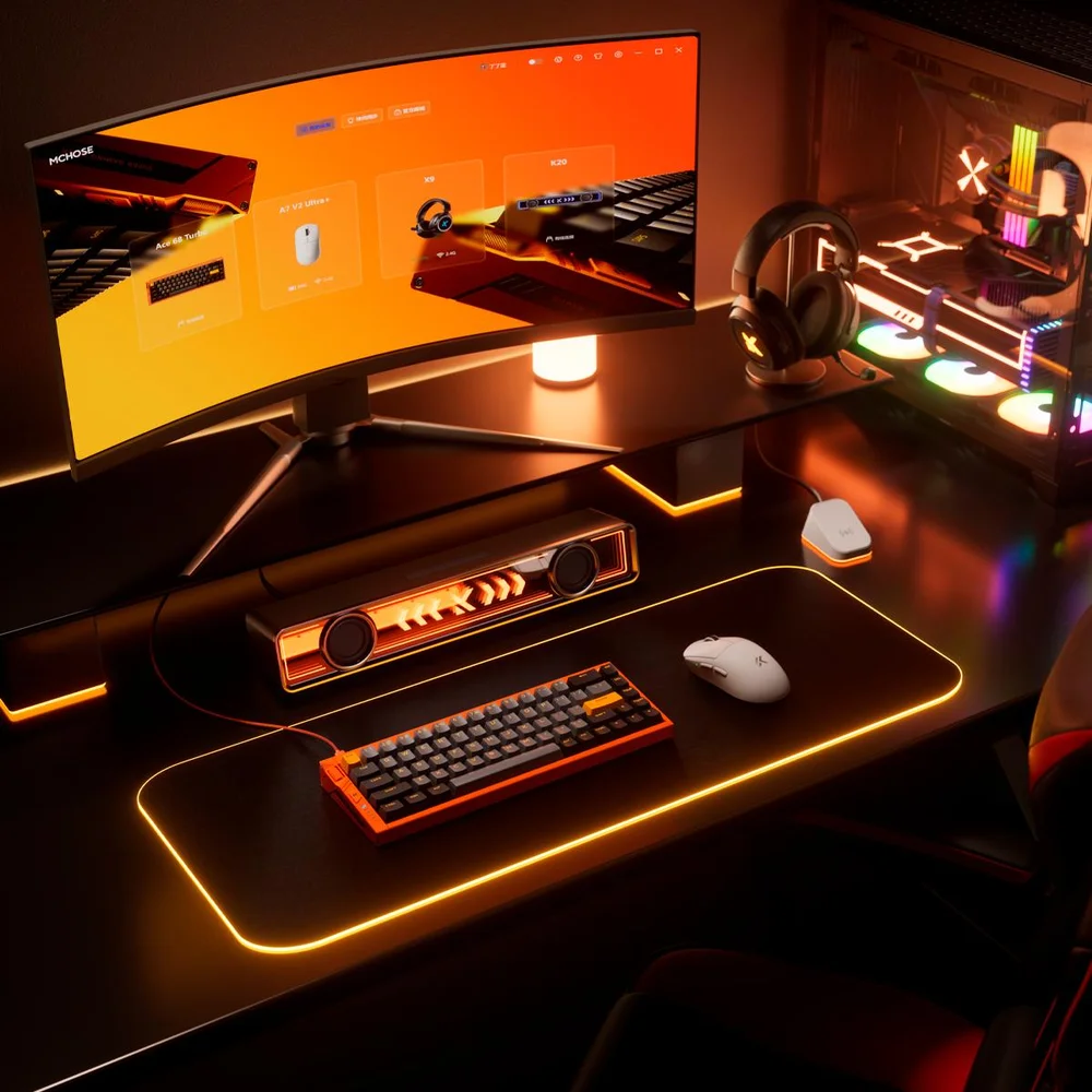 Imagem 2 de 5 do produto Teclado Mecânico Gamer Ace 68 Turbo Mchose 65% 16khz RGB