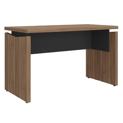 Mesa Escritório Retangular Operacional Moderno Sem Gavetas Mdp 145cm Preto Artany