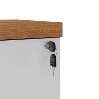 Mesa Escritório Y37 Moderno 3 Gavetas Mdp 125cm Branco Artany — foto 3