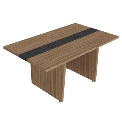 Mesa Modular Y37mr637 Moderno Sem Gavetas Mdp 179cm Preto Artany