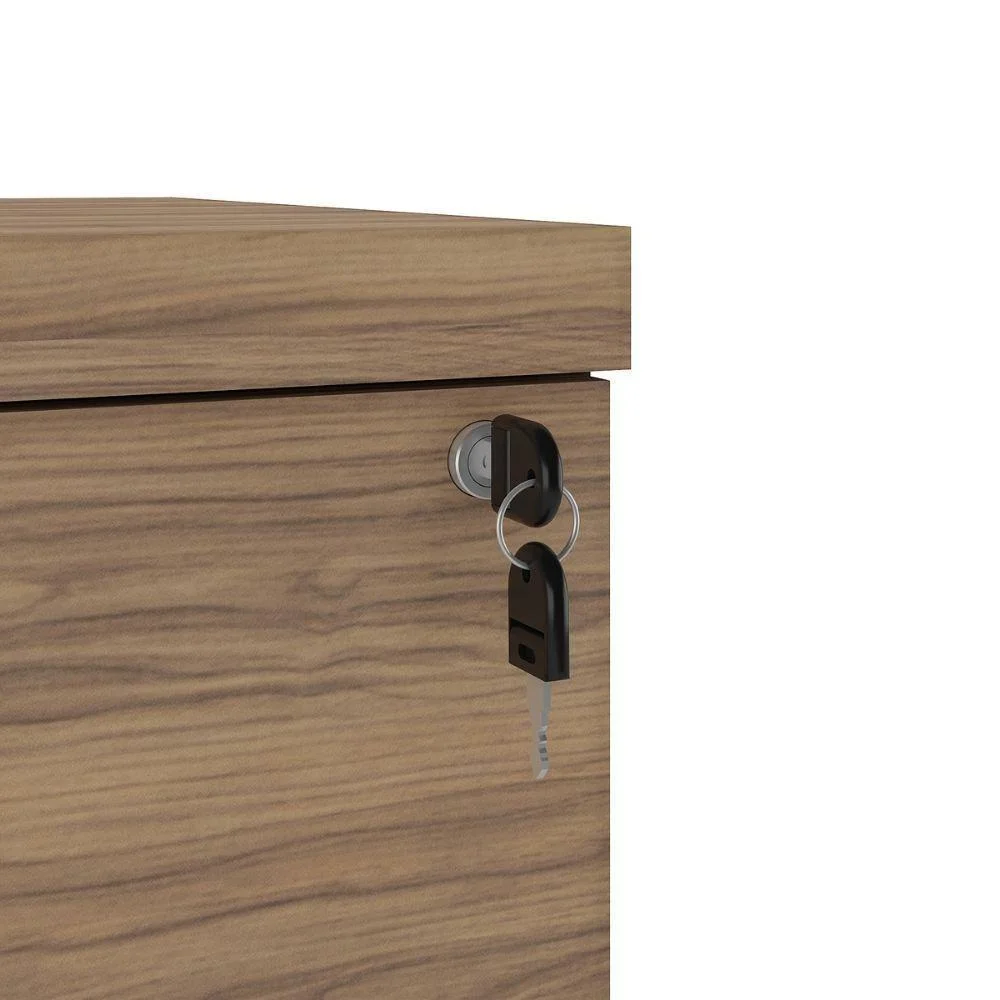 Imagem 2 de 5 do produto Mesa Escritório Y37 Moderno 3 Gavetas Mdp 125cm Preto Artany