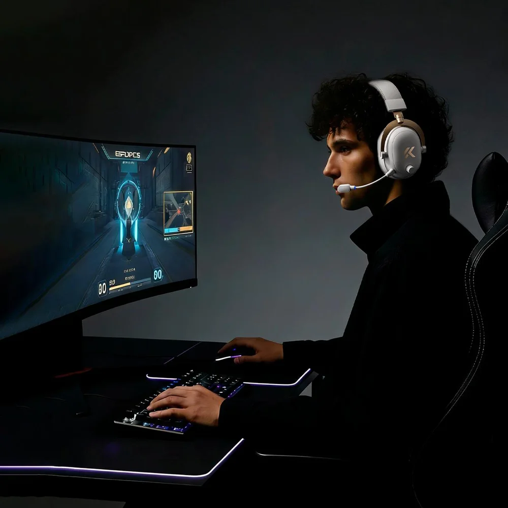 Imagem 4 de 5 do produto Headset Gamer Mchose V9 Turbo 2.4ghz Bluetooth 40m Alcance