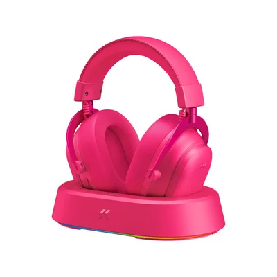 Headset Gamer Mchose V9 Turbo Drivers 60mm Berry Red