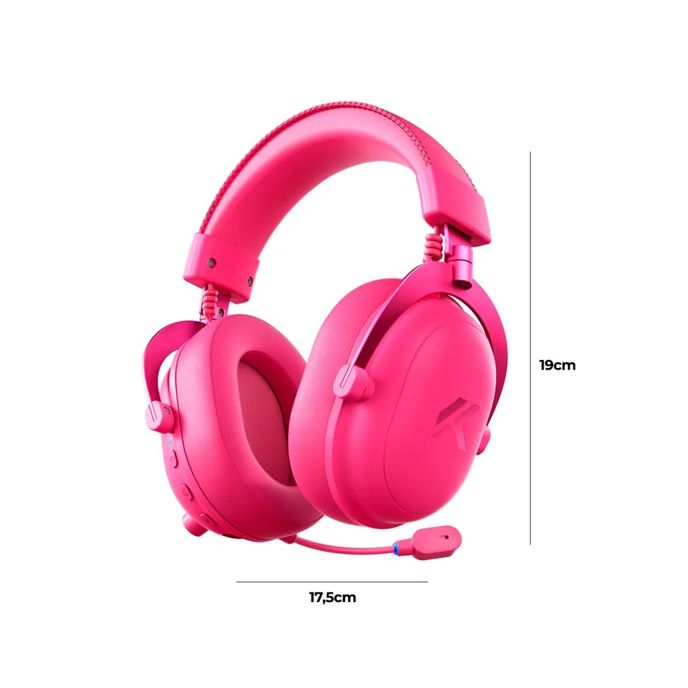 Imagem 5 de 5 do produto Headset Gamer Mchose V9 Turbo Drivers 60mm Berry Red
