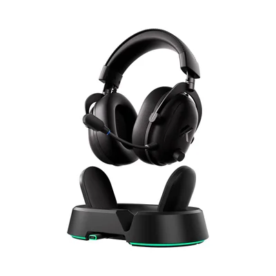 Headset Mchose V9 Turbo Gamer Base Magnética RGB Sem Fio