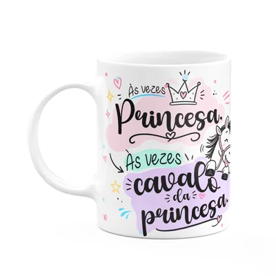 Caneca Divertida - Às Vezes Princesa - 325ml