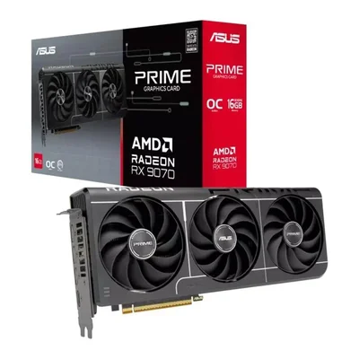 Placa De Video Asus Prime Geforce RTX 9070 Evo Oc 16gb Gddr6 256 Bits - Prime-rx9070-o16g-evo