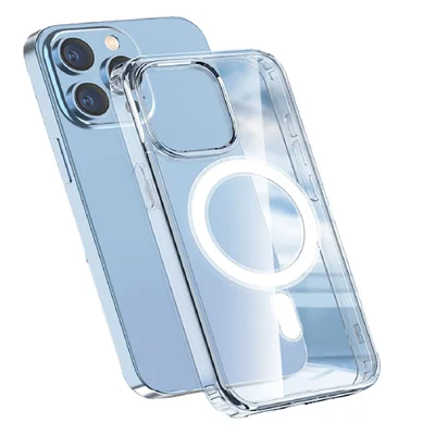 Capa Capinha Magnética Magsafe Compatível Com Iphone Transparente Tpu Cor:transparente;tamanho:iphone 17 Pro Max