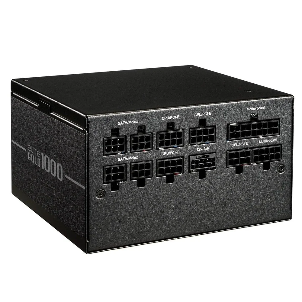 Imagem 3 de 4 do produto Fonte Cooler Master Elite Gold 1000, 1000w, 80 Plus Gold, Full Modular, Atx 3.1, Pfc Ativo, Preto, Mpw-a001-afag-bbr