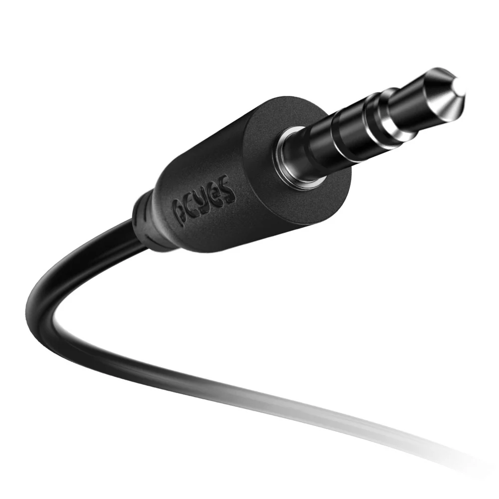 Imagem 4 de 4 do produto Cabo Auxiliar De Audio P2 3.5mm M Para P2 3.5mm M - 5 Mts - P35m-5
