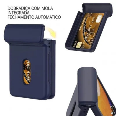 Capa Porta Cartão Samsung Galaxy Z Flip 7 Cor:azul — foto 3