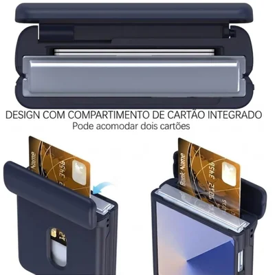 Capa Porta Cartão Samsung Galaxy Z Flip 7 Cor:azul — foto 6