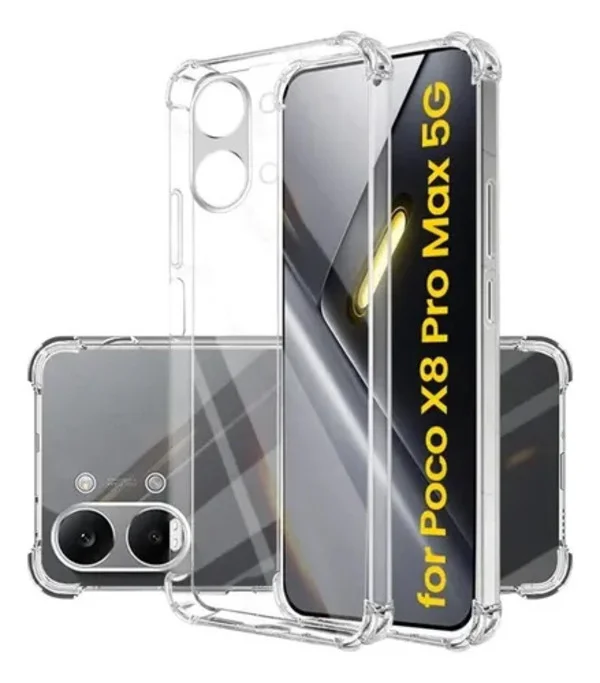 Imagem 4 de 5 do produto Capa Capinha Anti Impacto + Película 3d Vidro P/ Poco X8 Pro Max 5g
