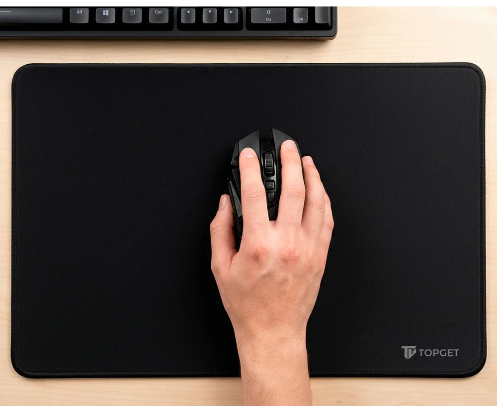 Imagem 3 de 5 do produto Mouse Pad 35x25 Cm Titancontrol Gamer E Home Office Premium Topget - Preto