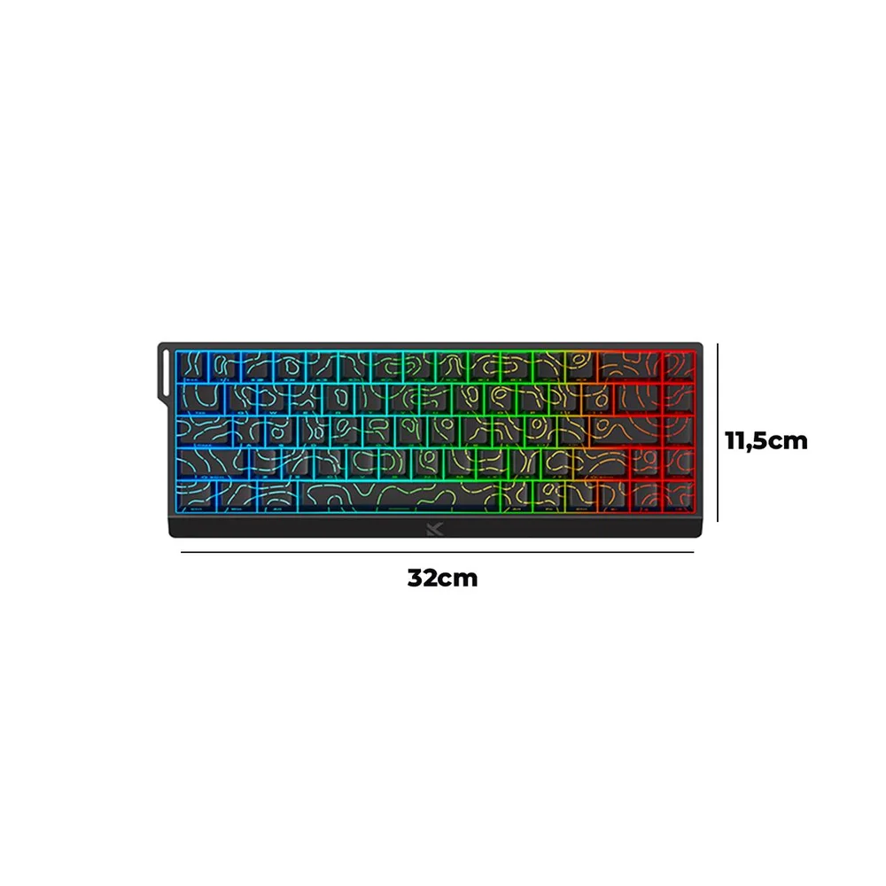 Teclado Gamer Ace 68 Mchose Switch Magnético Ttc Dragon Lord 8000hz Teclado Gamer Ace 68 Mchose Switch Magnético Ttc Dragon Lord 8000hz