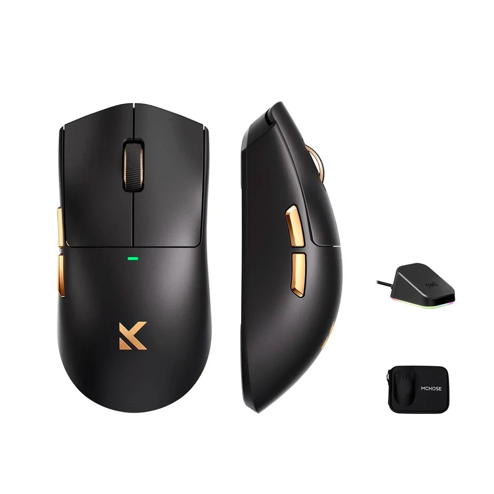 Imagem 3 de 5 do produto Mouse Sem Fio Mchose K7 Ultra  8000hz Dock RGB 360° Paw3950