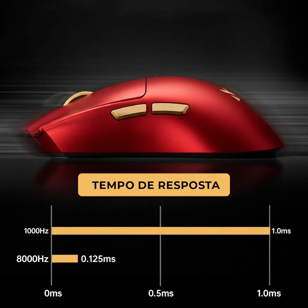 Imagem 5 de 5 do produto Mouse Gamer Ultraleve Mchose K7 Ultra 59g Paw3950 Dock Magnética
