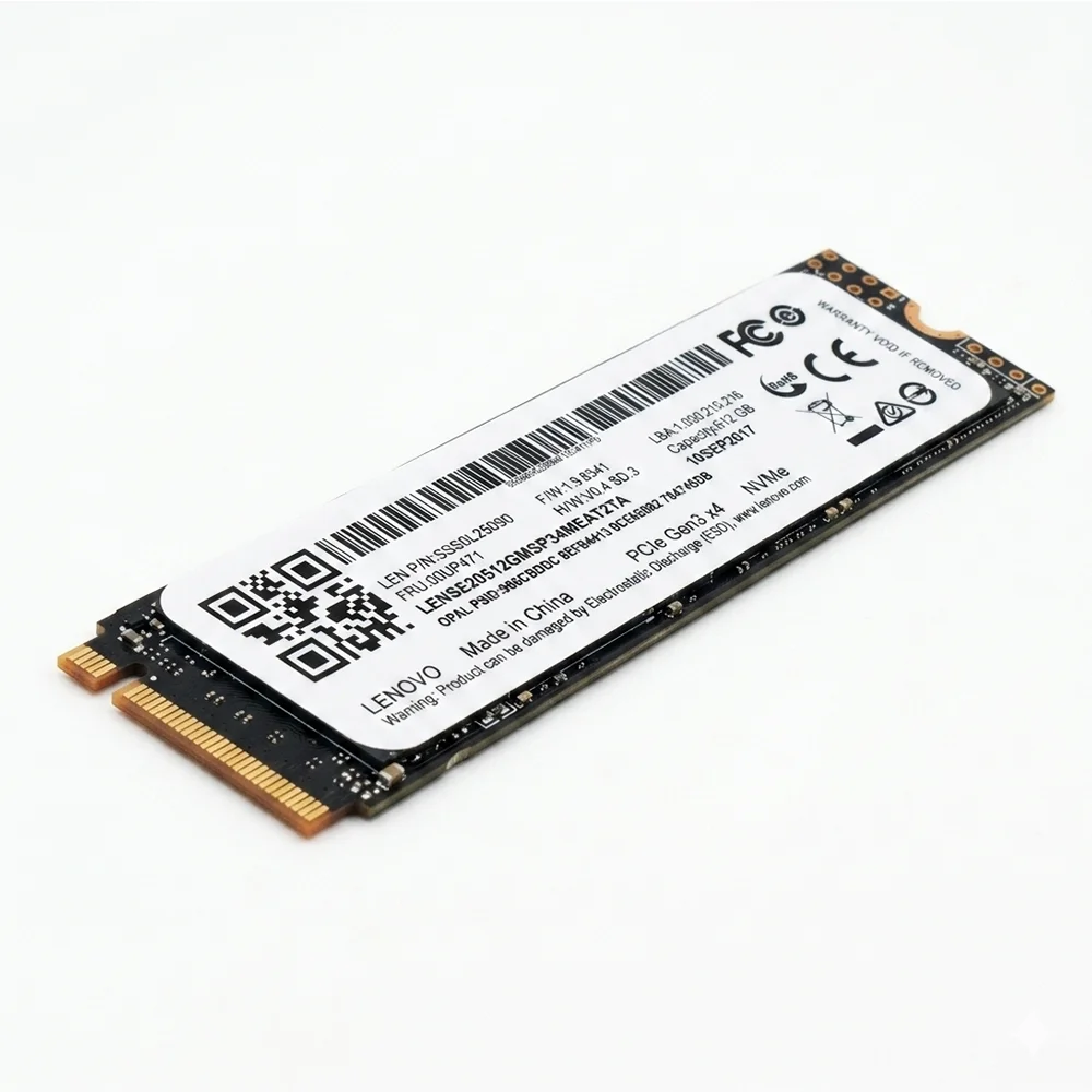 SSD 512gb M2 Nvme 2280 Lenovo PCie Gen 3 X4 Leitura 1700mb/s Gravacao 1100mb/s Oem