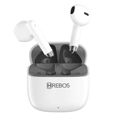 Fone Sem Fio Hrebos Eb-239 Skadipods Bluetooth Tws Branco