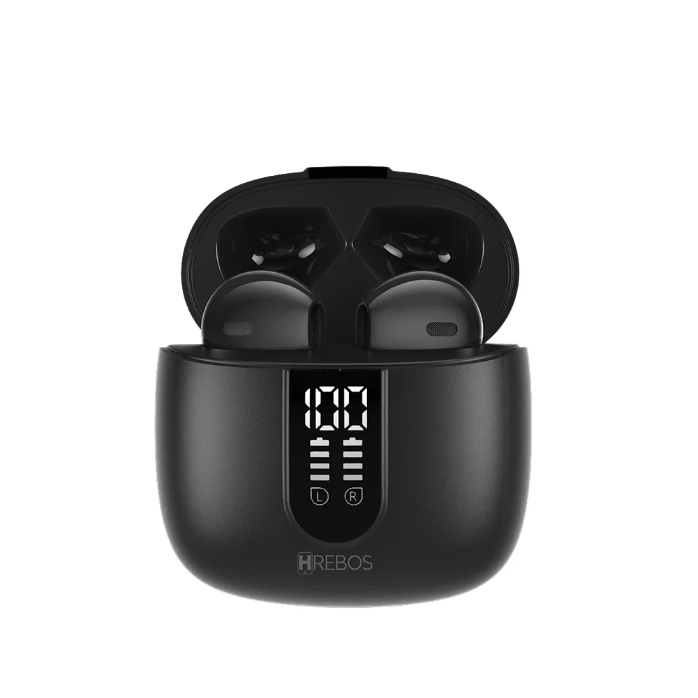 Imagem 2 de 5 do produto Fone Hrebos Eb-235 Asteriapods Bluetooth Tws Display Preto