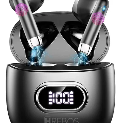 Fone Hrebos Eb-236 Vilipods Bluetooth Tws Display Preto