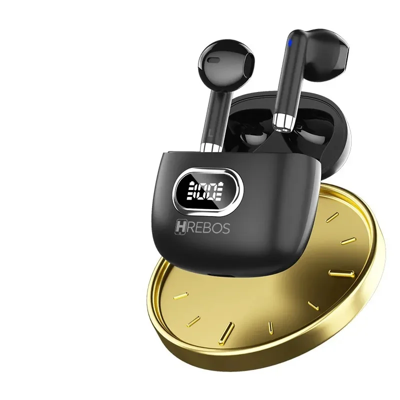 Imagem 3 de 5 do produto Fone Hrebos Eb-236 Vilipods Bluetooth Tws Display Preto