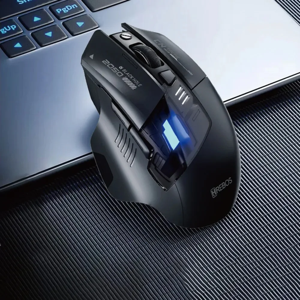 Imagem 4 de 5 do produto Mouse Hrebos If-387 Glidetrack Wireless 2400dpi Recarregavel Preto