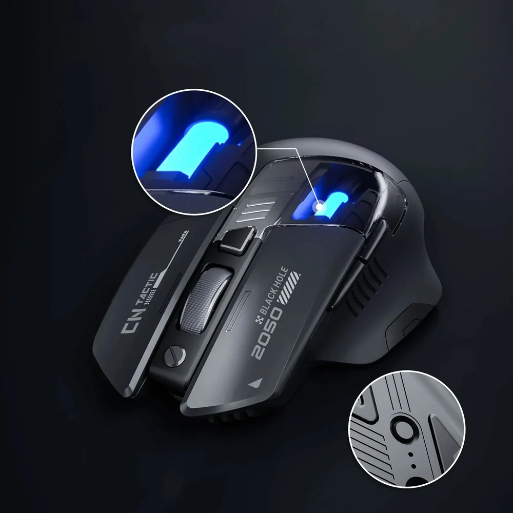 Imagem 5 de 5 do produto Mouse Hrebos If-387 Glidetrack Wireless 2400dpi Recarregavel Preto