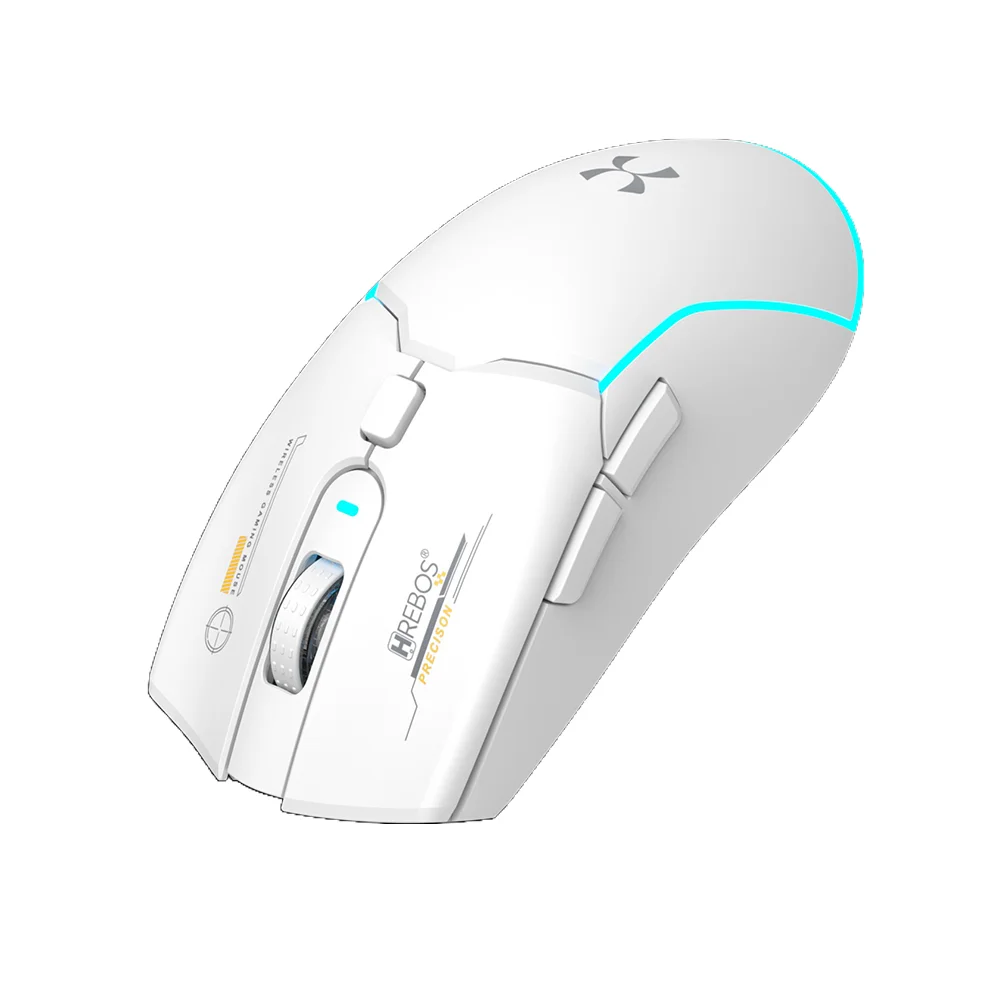 Imagem 3 de 5 do produto Mouse Hrebos If-600 Atlas 2400dpi Wireless Bluetooth Branco