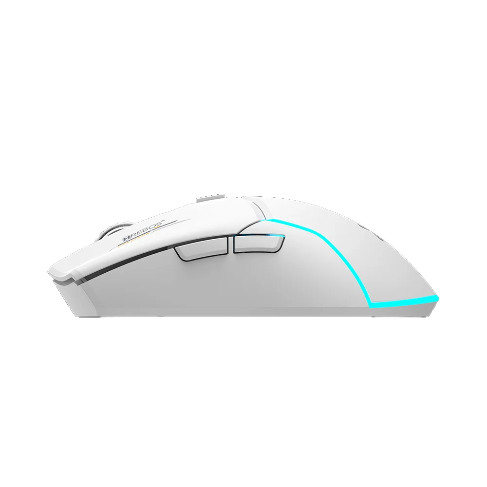 Imagem 5 de 5 do produto Mouse Hrebos If-600 Atlas 2400dpi Wireless Bluetooth Branco