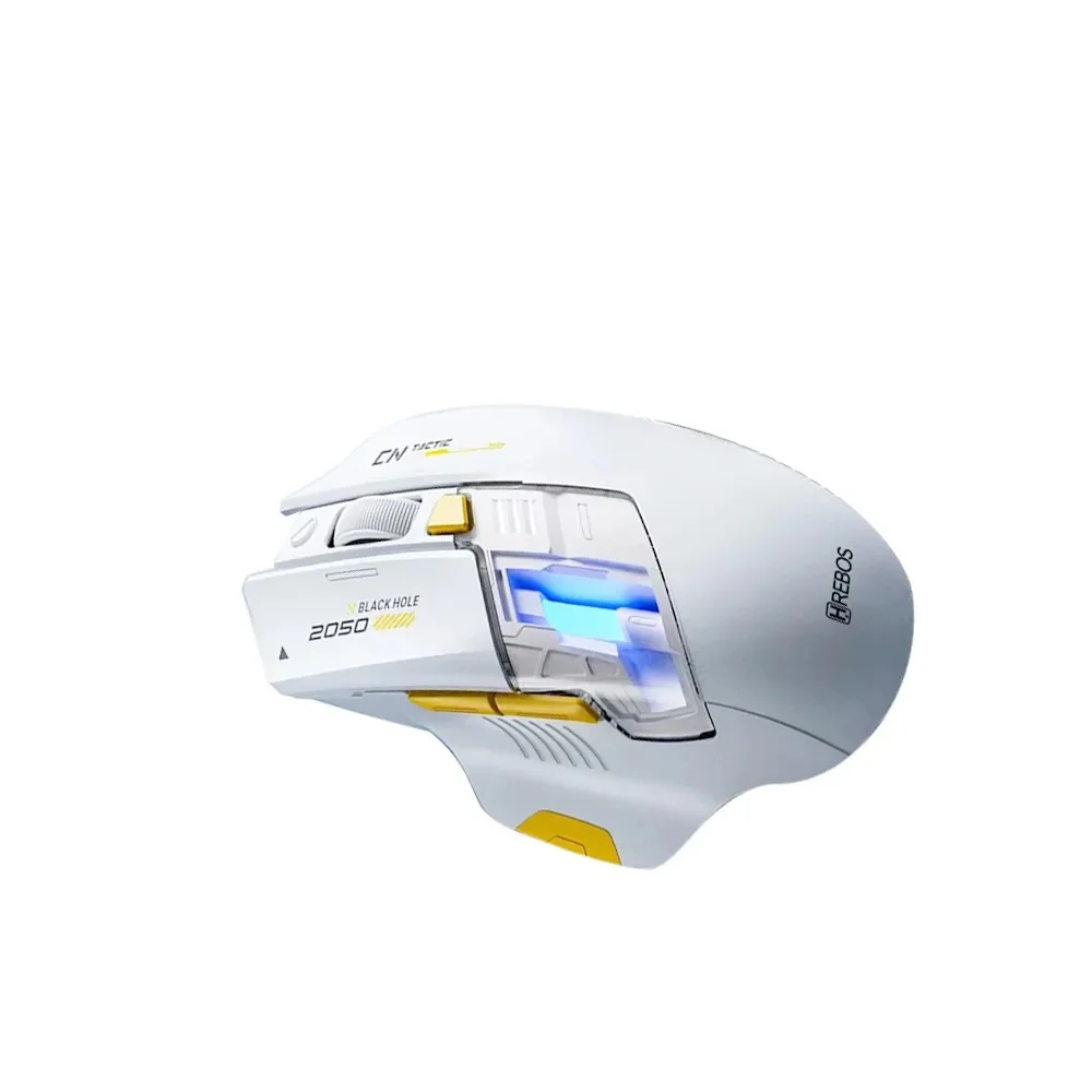 Imagem 3 de 5 do produto Mouse Hrebos Glidetrack If-387 Wireless 2400dpi Recarregavel Branco
