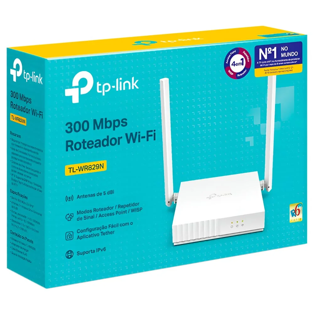 Roteador TP Link WR829N 2 Antenas - view 2