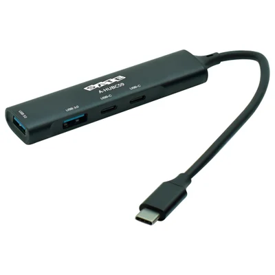 Hub Usb-c 3.1 Satellite A-hubc59 4 Portas / 2 Usb 3.0 / 2 Usb-c Fêmea - Preto