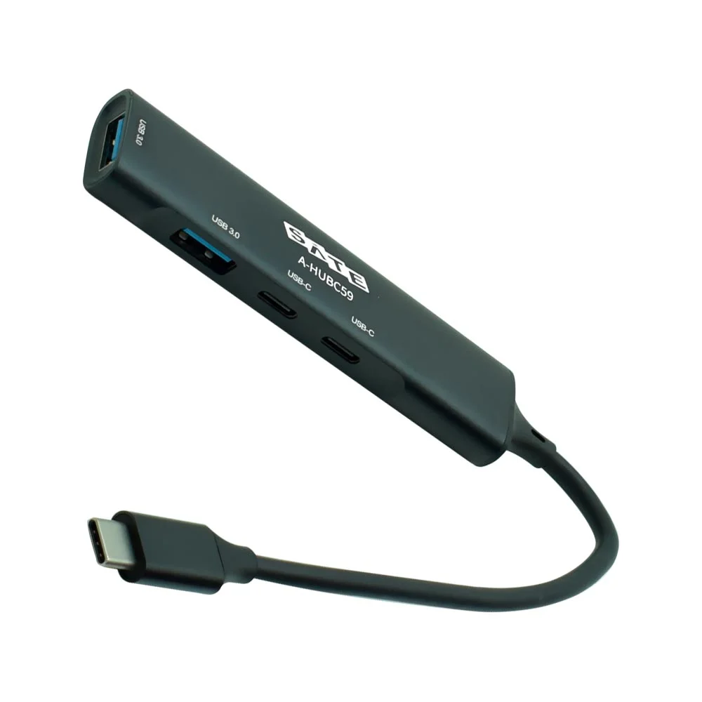 Imagem 2 de 3 do produto Hub Usb-c 3.1 Satellite A-hubc59 4 Portas / 2 Usb 3.0 / 2 Usb-c Fêmea - Preto