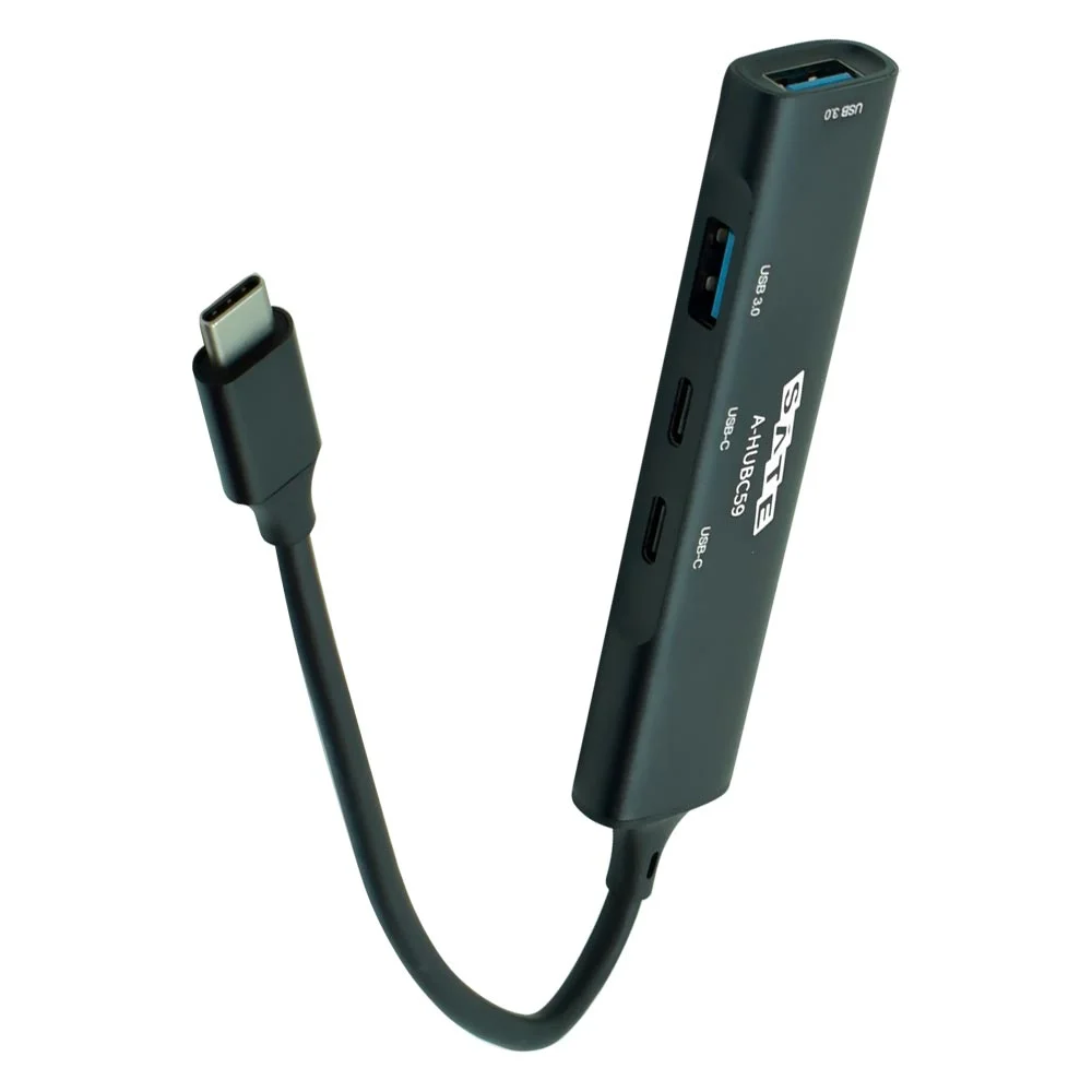 Imagem 3 de 3 do produto Hub Usb-c 3.1 Satellite A-hubc59 4 Portas / 2 Usb 3.0 / 2 Usb-c Fêmea - Preto