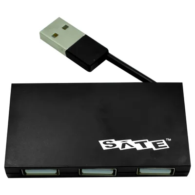 Hub Usb 2.0 Satellite A-hub08 4 Portas - Preto