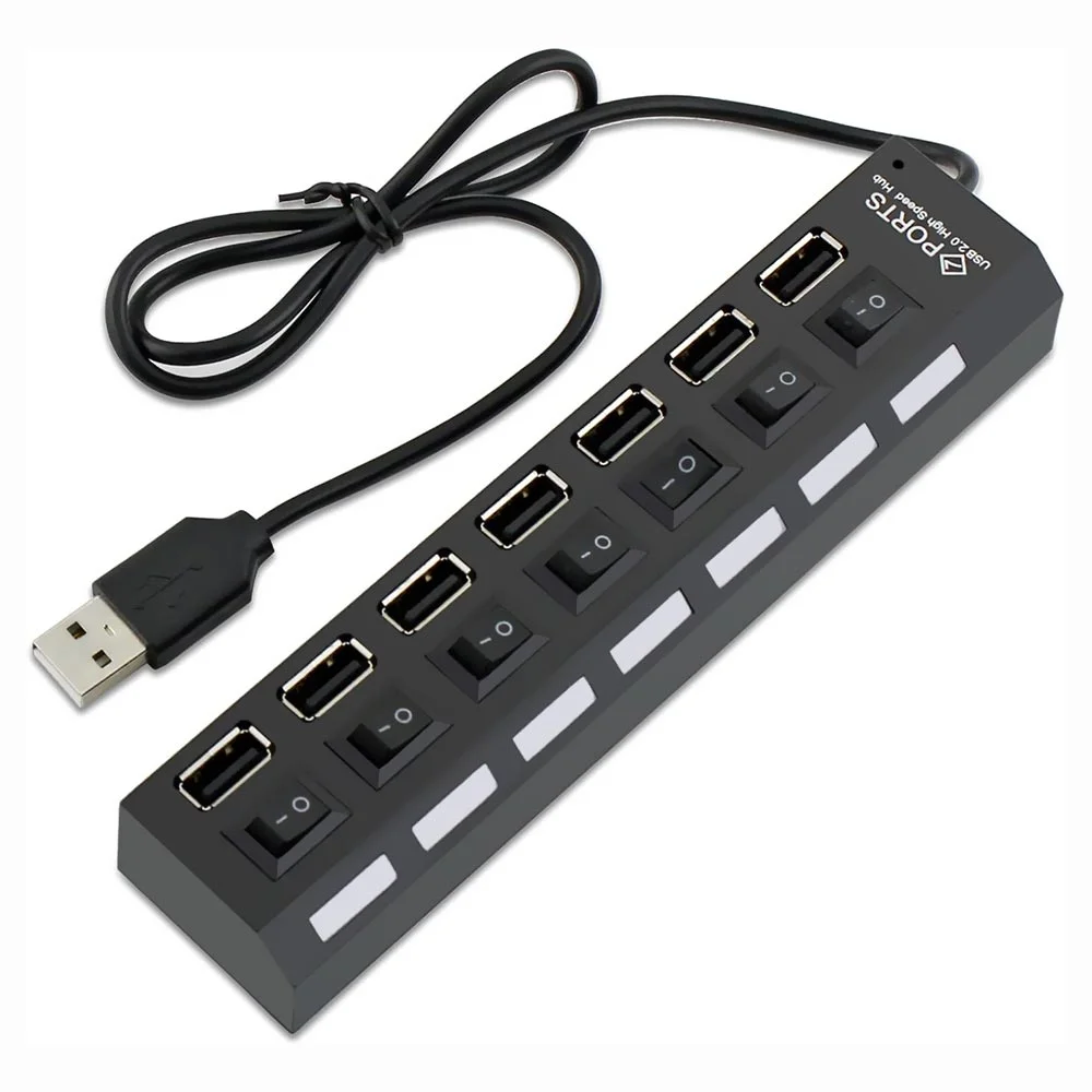 Imagem 2 de 3 do produto Hub Usb 2.0 Satellite A-hub16 7 Portas / 480mbps - Preto