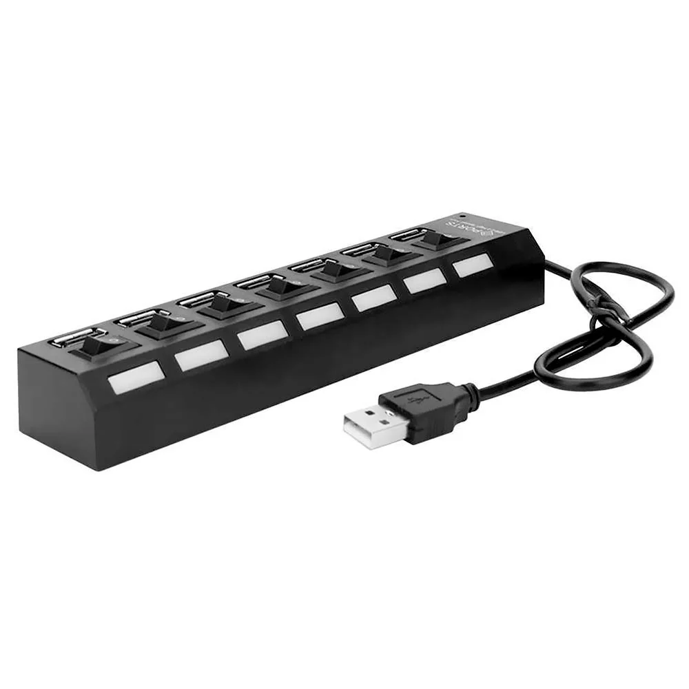 Imagem 3 de 3 do produto Hub Usb 2.0 Satellite A-hub16 7 Portas / 480mbps - Preto