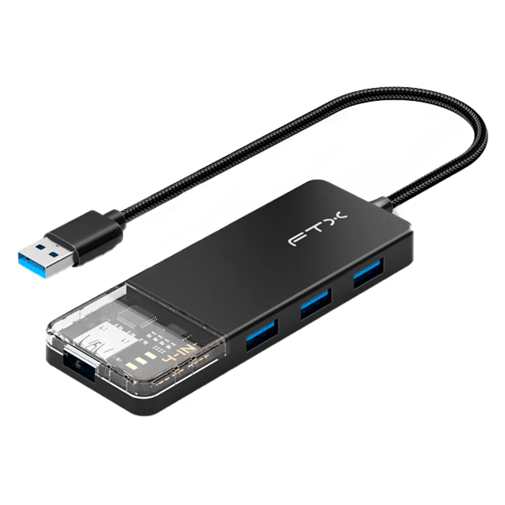 Imagem 3 de 3 do produto Hub Usb 3.0 Ftx Ct-hubt1-pb 4 Portas / 4 Usb 3.0 / Usb-c Fêmea - Cinza