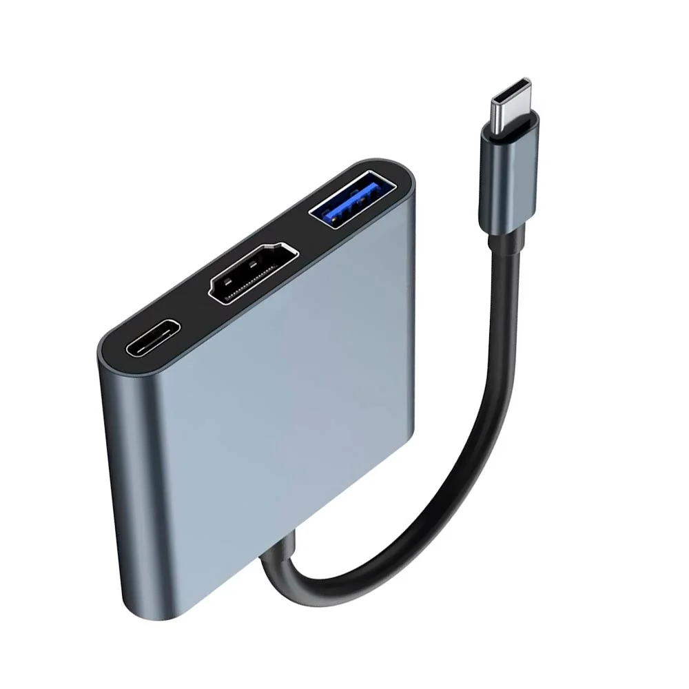 Imagem 3 de 3 do produto Hub Usb-c 3.1 Satellite A-hubc56 3 Portas / HDMI / Usb 3.0 / Usb-c Fêmea - Cinza