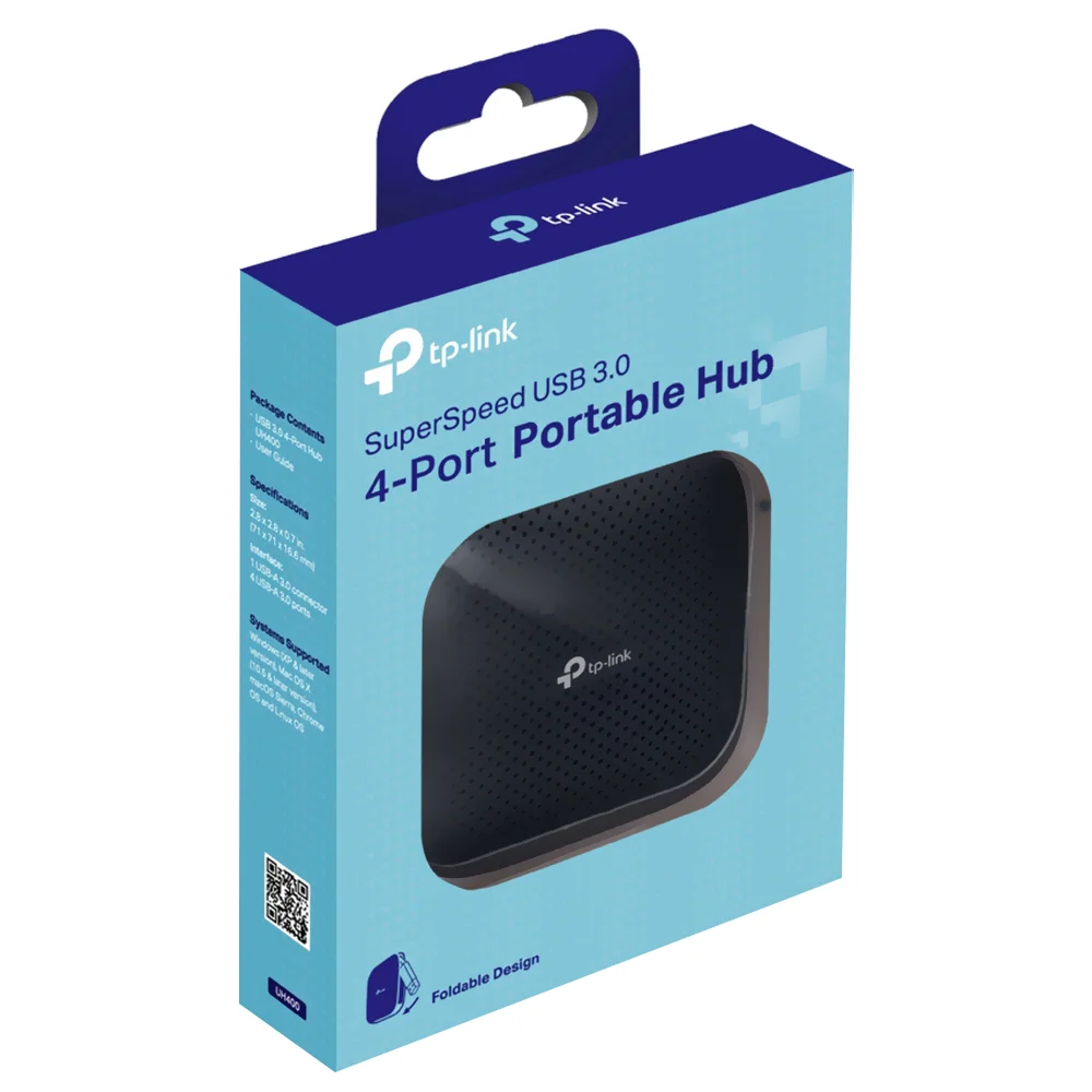 Imagem 2 de 3 do produto Hub Usb 3.0 Tp-link Uh400 4 Portas - Preto