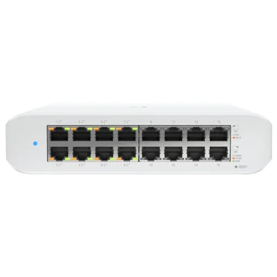 Switch Ubiquiti Lite 16 Poe, Ethernet de 10/100/1000 MBps, 16 Portas - Usw-Lite-16-Poe-Br — foto 3