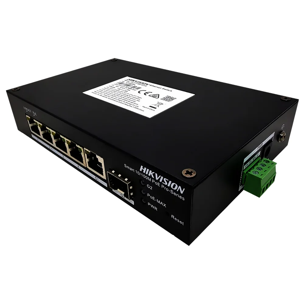 Imagem 3 de 3 do produto Hub Switch Hikvision Ds-3t1306p-si/hs Pro Series 4 Portas / Poe - 10/100mbps
