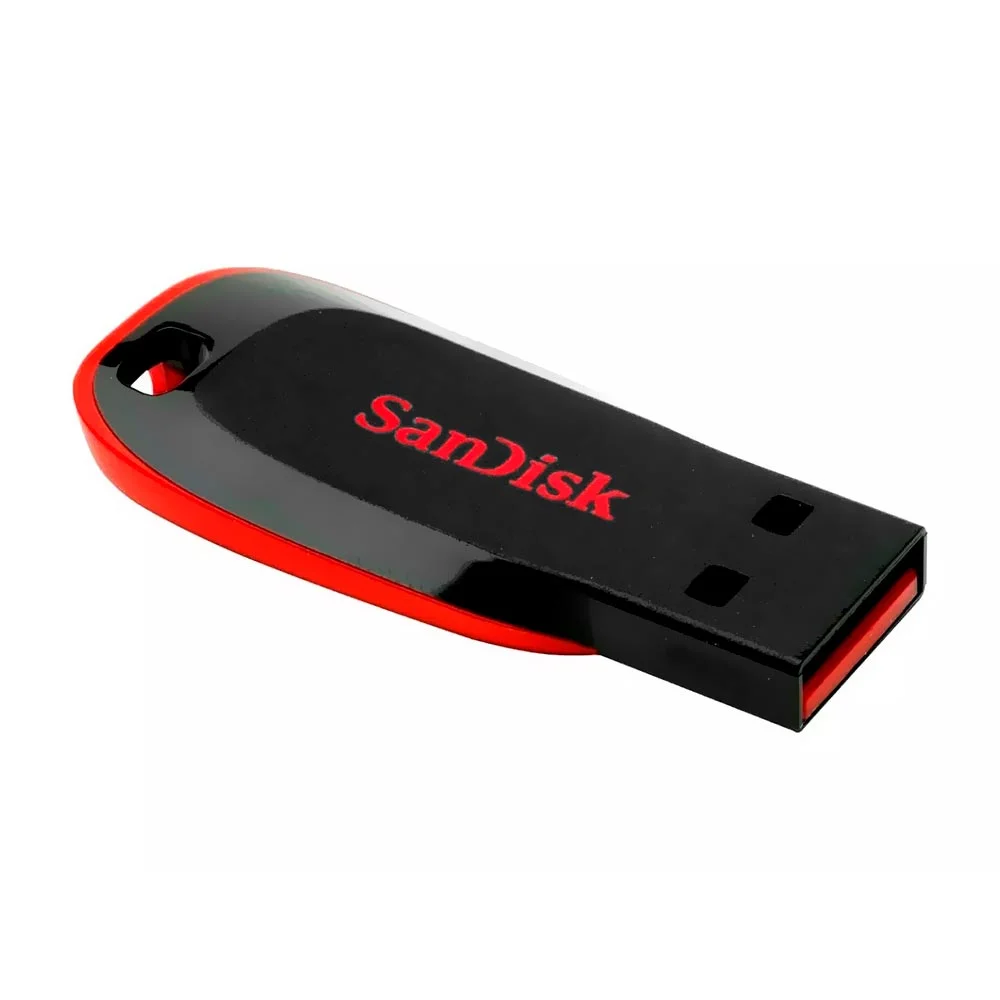 Imagem 3 de 3 do produto Pendrive Sandisk Z50 Cruzer Blade 32gb Usb 2.0 - Preto / Vermelho