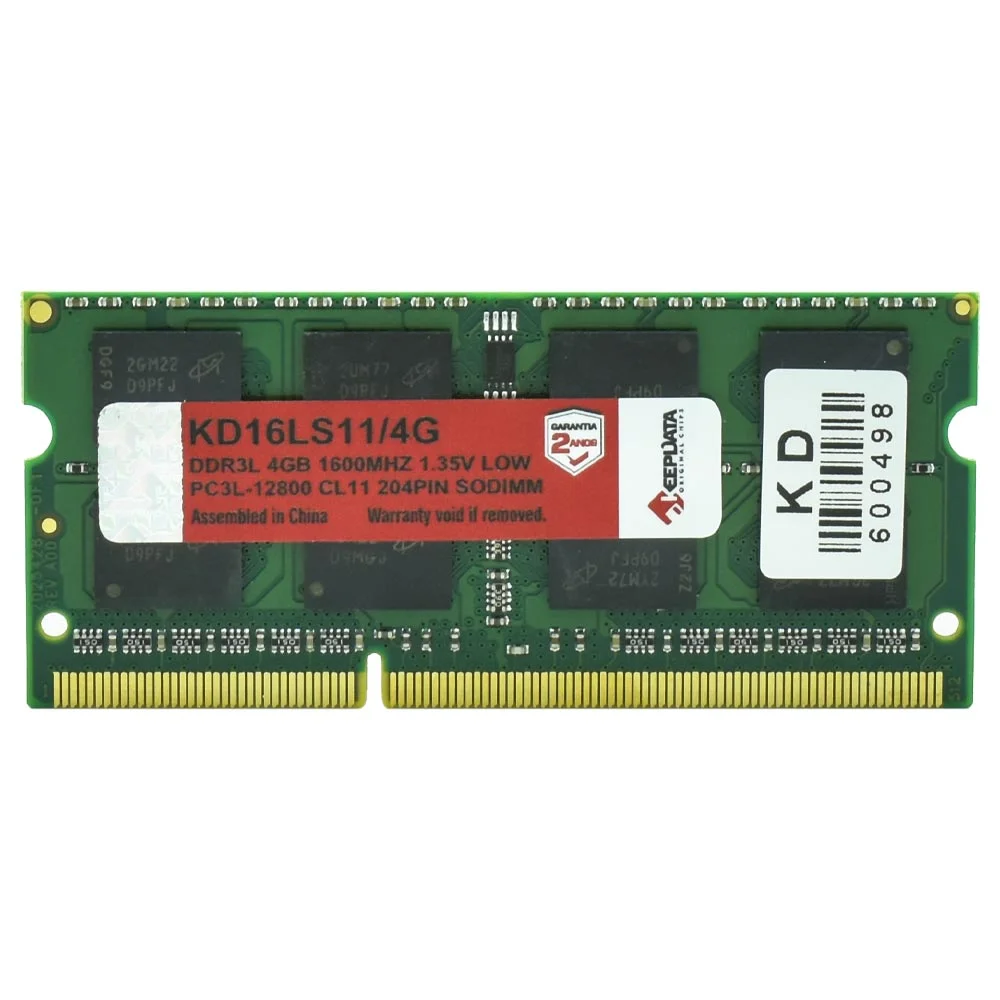 Memória Ram Para Notebook Keepdata Ddr3l 4gb 1600mhz - Kd16ls11/4g