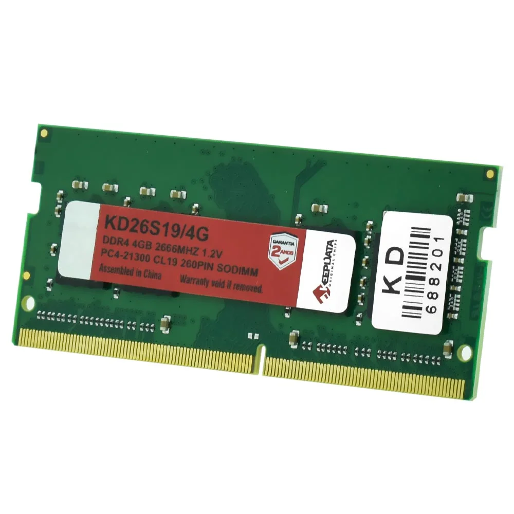 Imagem 2 de 3 do produto Memória Ram Para Notebook Keepdata Ddr4 4gb 2666mhz - Kd26s19/4g