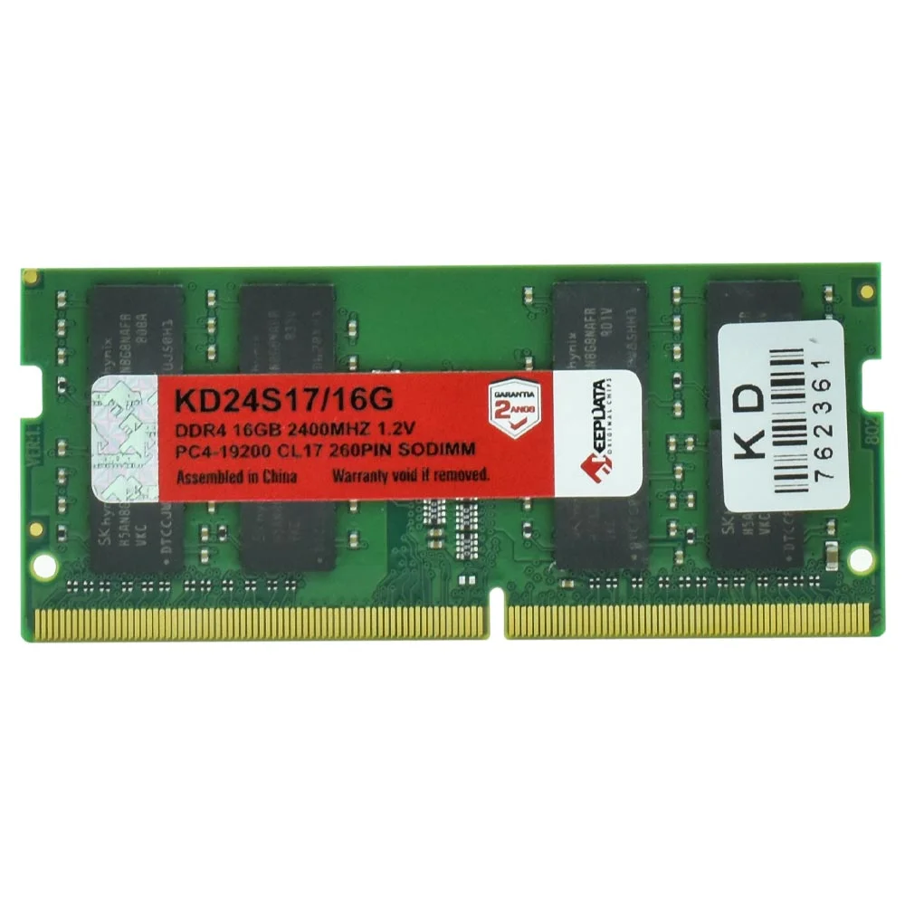 Memória Ram Para Notebook Keepdata Ddr4 16gb 2400mhz - Kd24s17/16g
