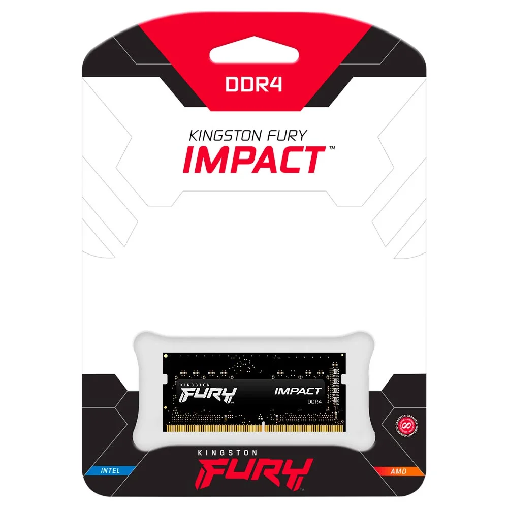 Imagem 3 de 3 do produto Memória Ram Para Notebook Kingston Fury Impact Ddr4 8GB 3200mhz - Preto (kf432s20ib/8)